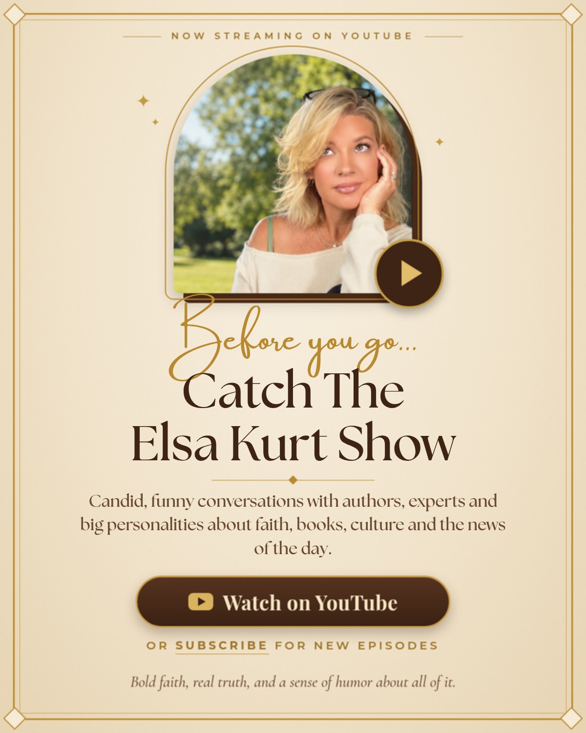 Catch The Elsa Kurt Show on YouTube